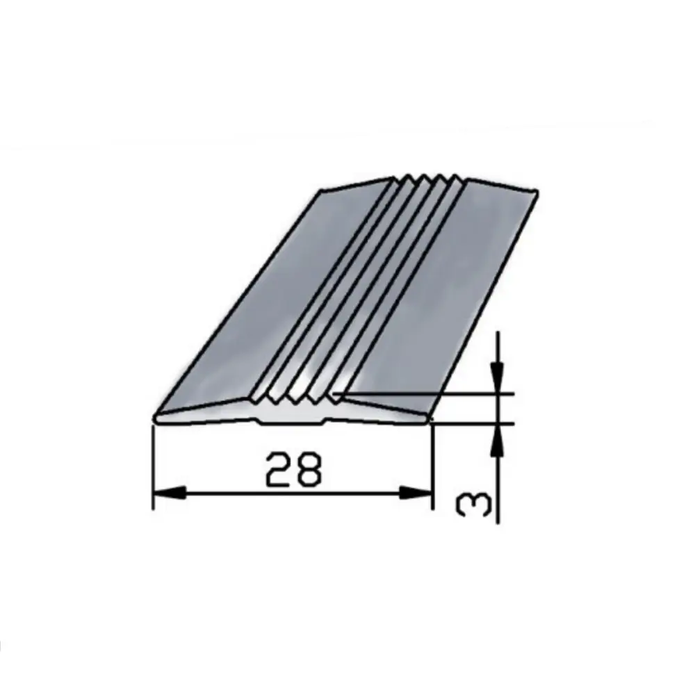 Фото 3 Порог-стык 28x1000 мм декор под бук комплект по 3 шт Фото 3 Порог-стык 28x1000 мм декор под бук комплект по 3 шт