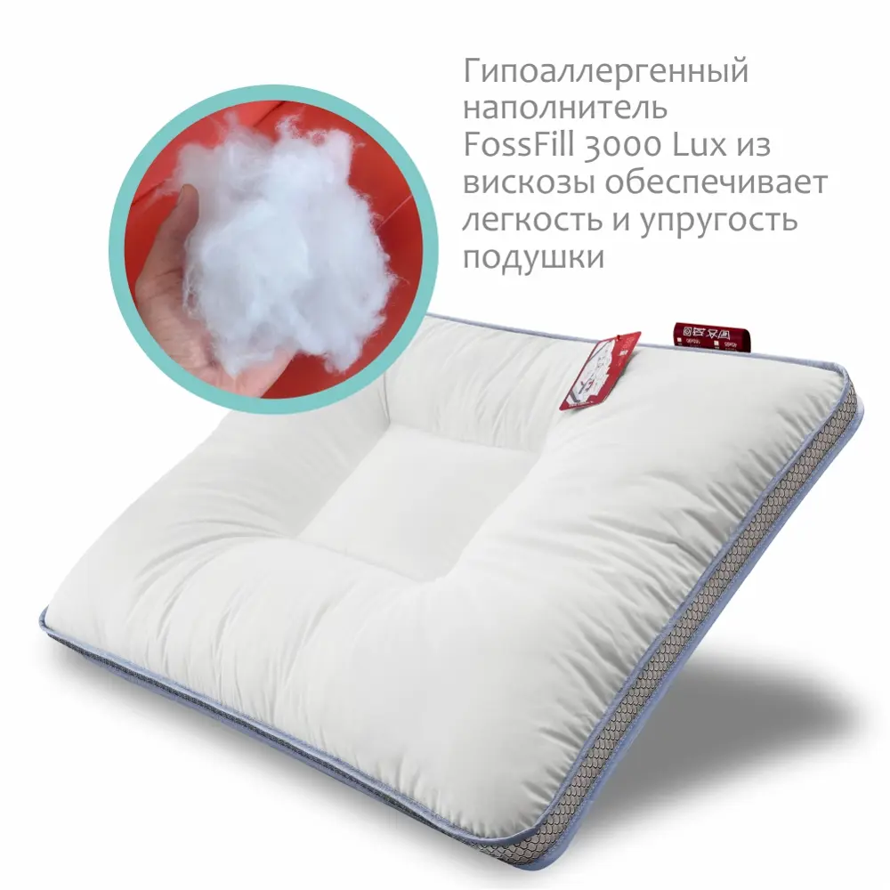 Фото 6 Подушка анатомическая ESPERA Quadro DeLuxe 3000 3D 50x70 см Фото 6 Подушка анатомическая ESPERA Quadro DeLuxe 3000 3D 50x70 см