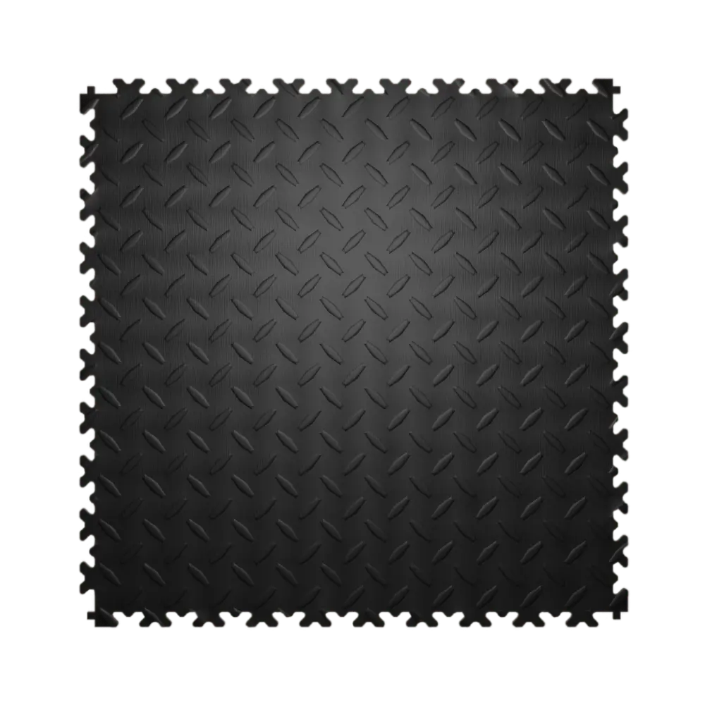 Фото Модульная ПВХ плитка LT light black Diamond PVC 43 класс толщина 5 мм 4 м² 50x50 см цена за упаковку