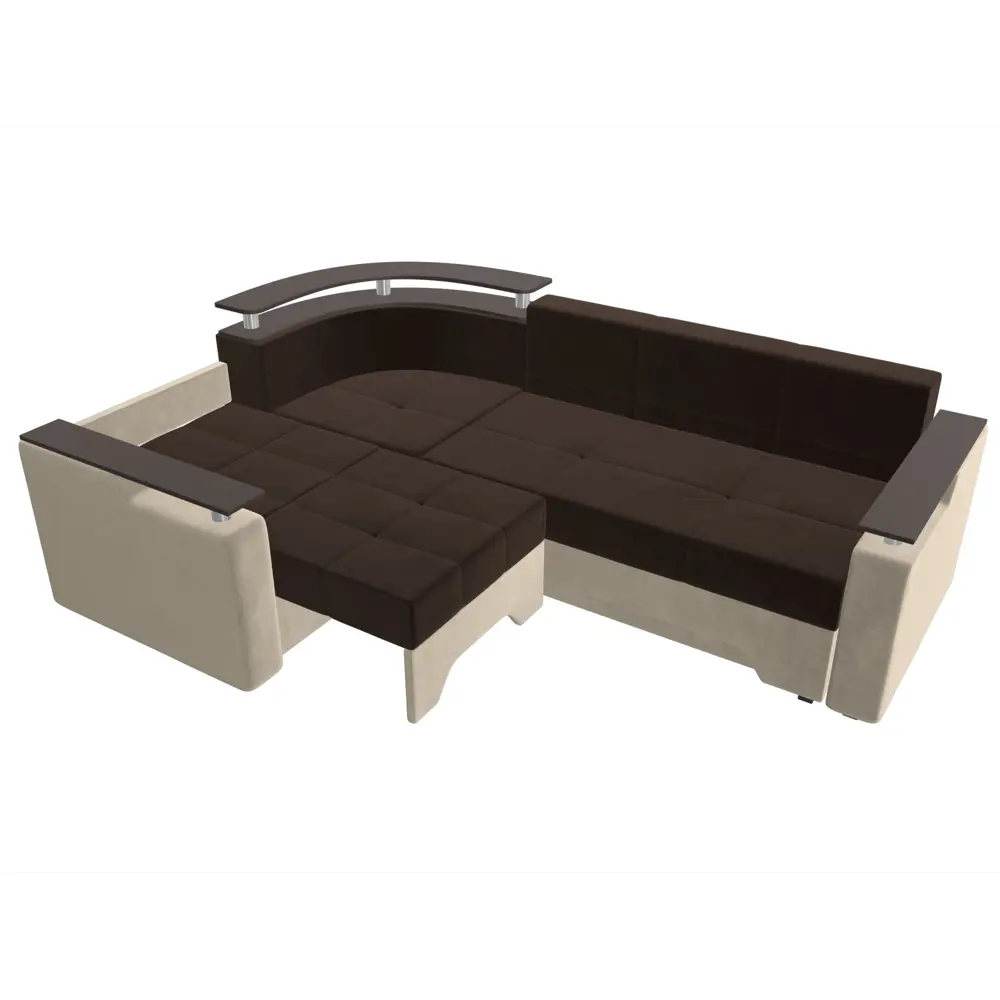 Фото 8 Диван Лига Диванов Комфорт 27930L 254x80x178 см вельвет цвет коричневый Фото 8 Диван Лига Диванов Комфорт 27930L 254x80x178 см вельвет цвет коричневый