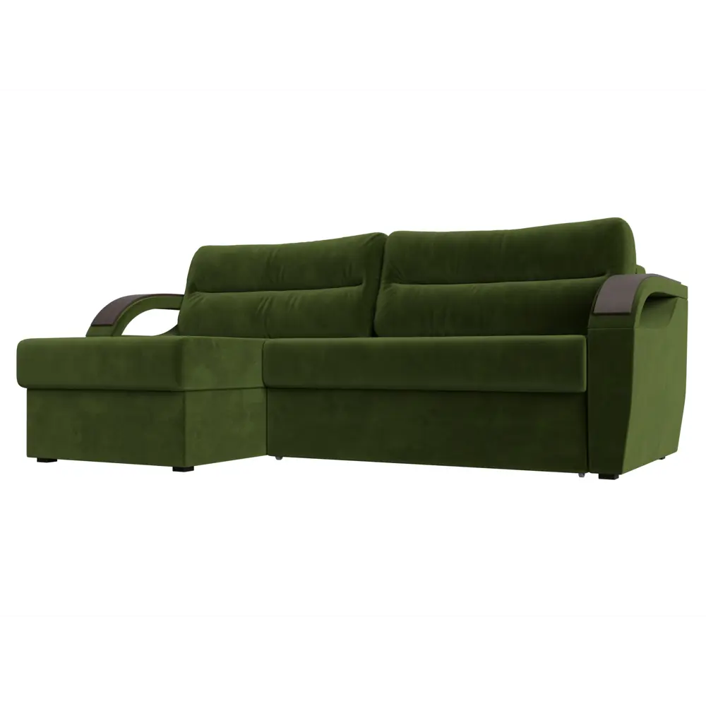 Фото Диван Лига Диванов Форсайт 100781L 226x92x151 см вельвет цвет зеленый Фото Диван Лига Диванов Форсайт 100781L 226x92x151 см вельвет цвет зеленый