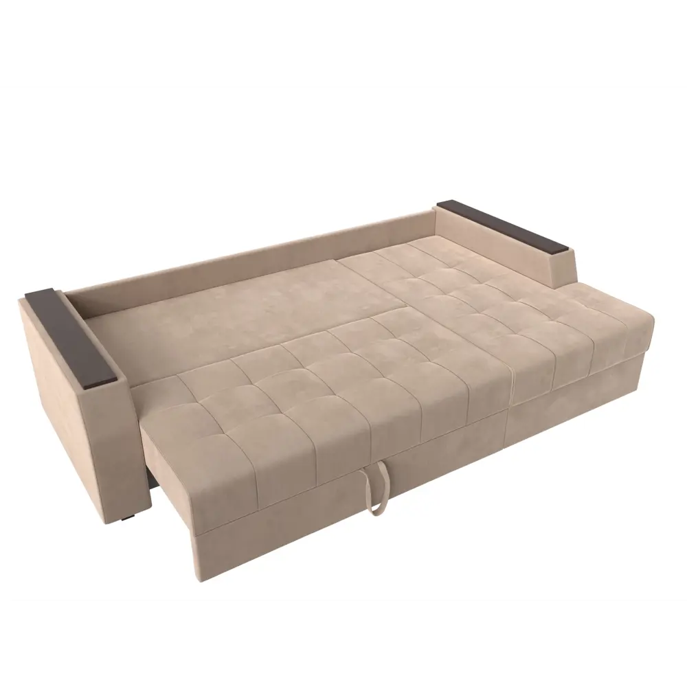 Фото 7 Диван угловой Эмир БС правый угол Лига диванов 110439 247x92x150 см велюр цвет бежевый