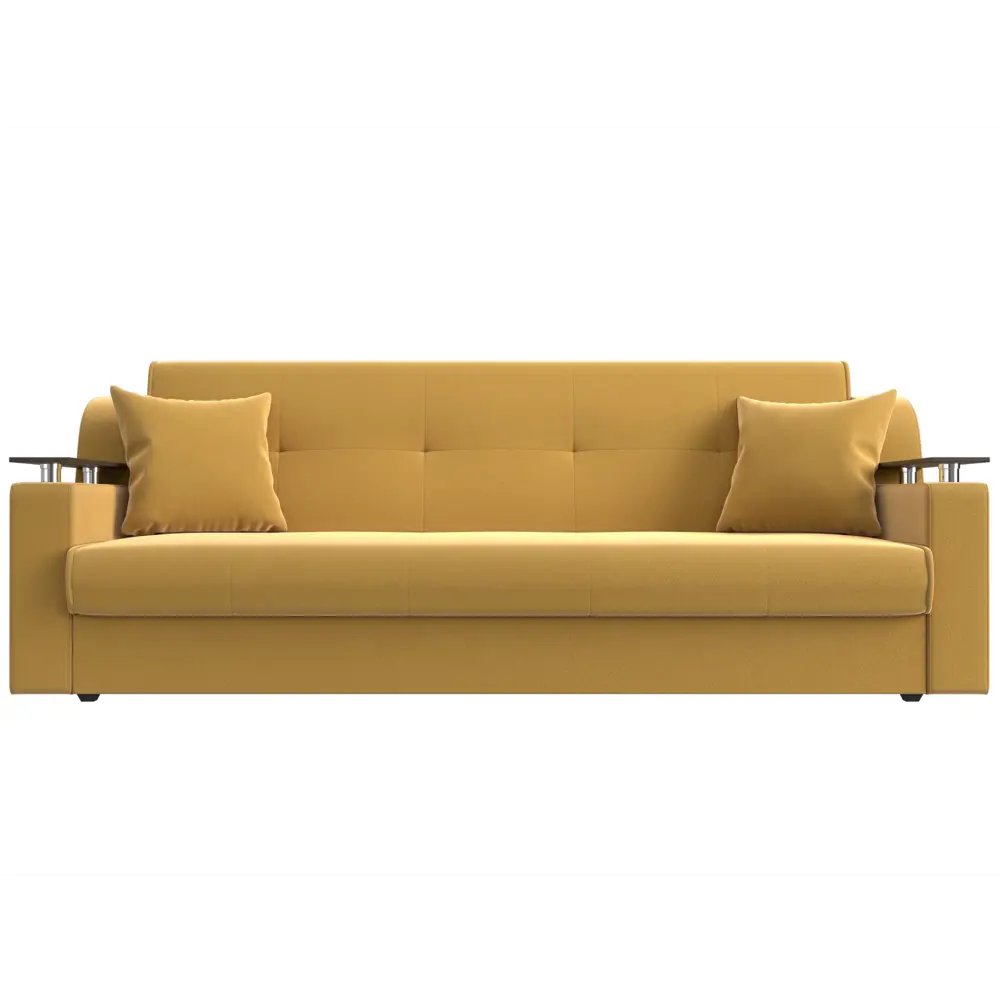 Фото 2 Диван-книжка Сенатор Лига диванов 107334 208x87x80 см микровельвет цвет желтый Фото 2 Диван-книжка Сенатор Лига диванов 107334 208x87x80 см микровельвет цвет желтый