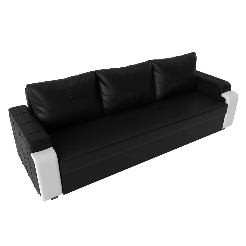 Фото 2 Диван Лига Диванов Николь Лайт 114045 225x99x100 см искусственная кожа цвет черный