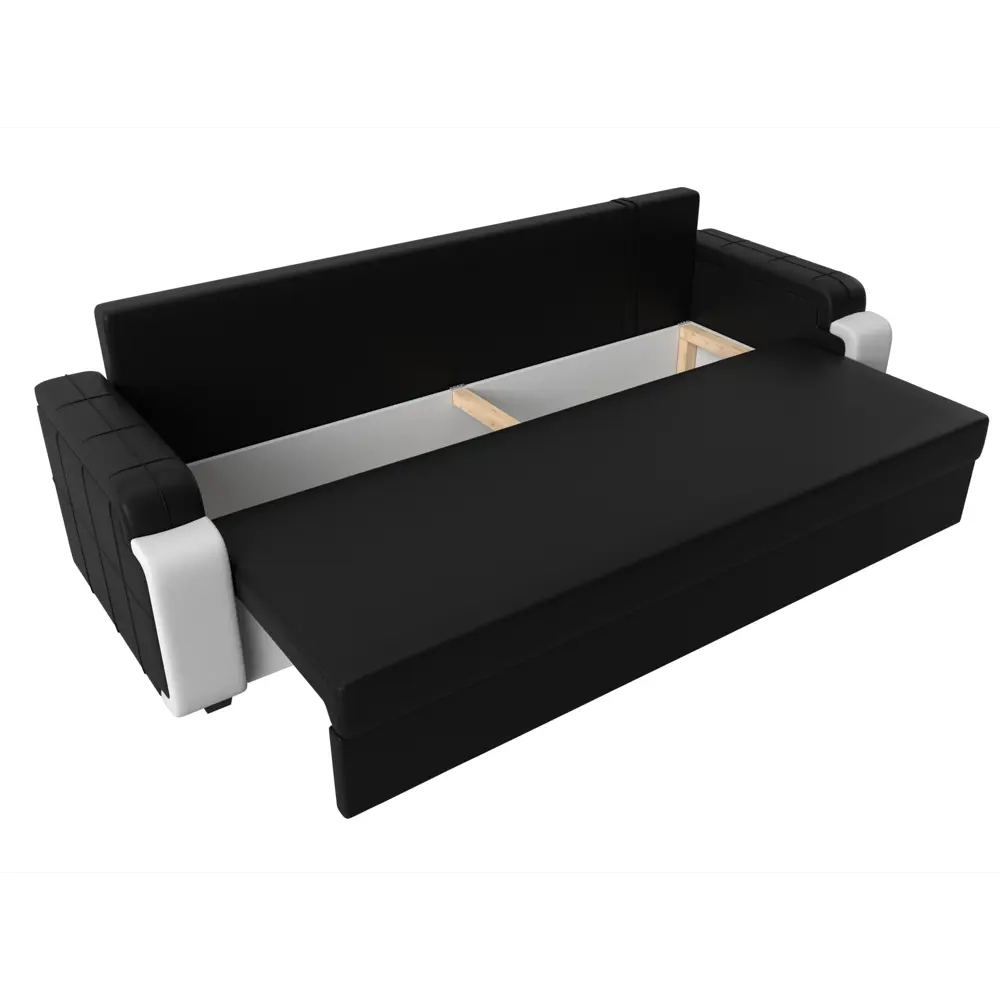 Фото 7 Диван Лига Диванов Николь Лайт 114045 225x99x100 см искусственная кожа цвет черный