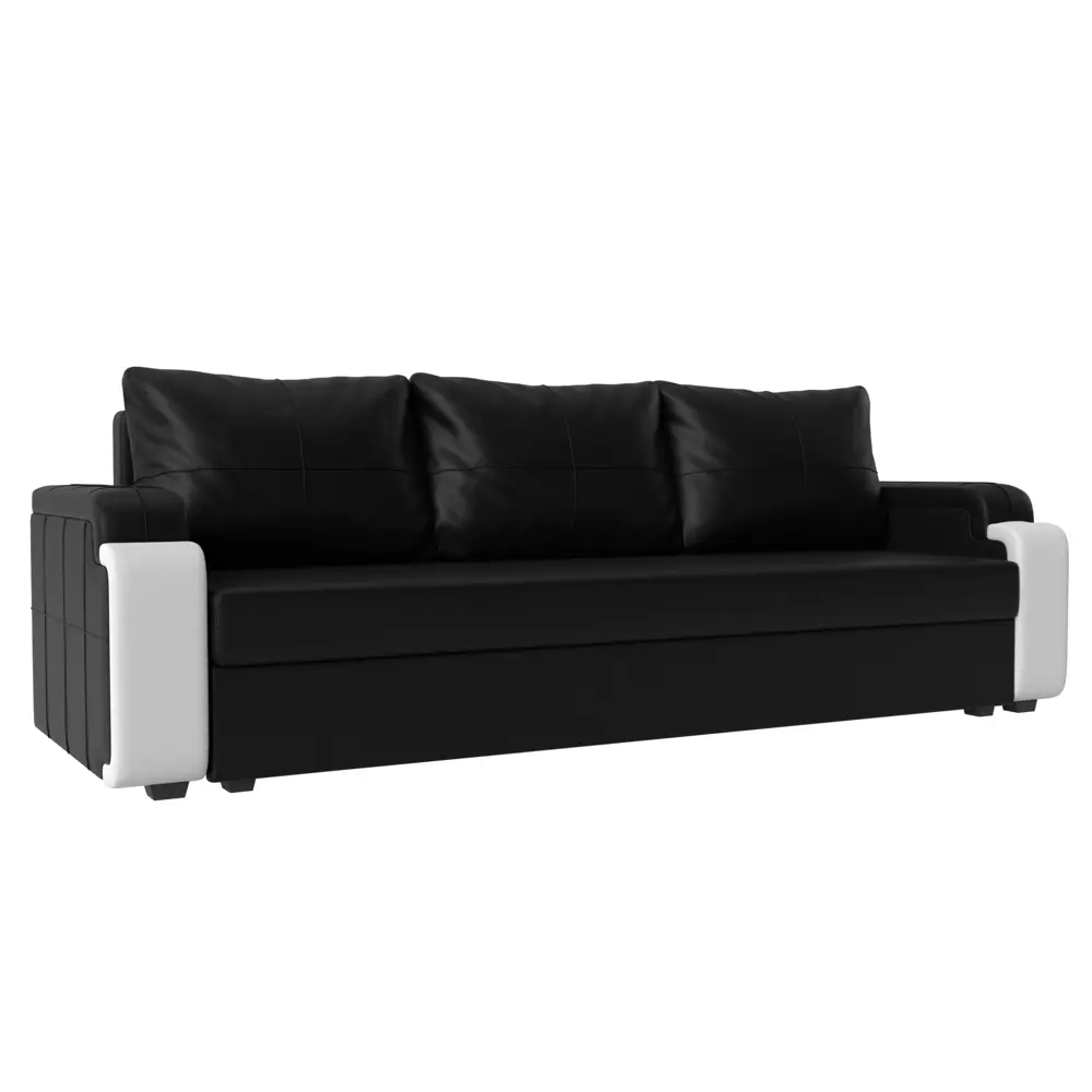 Фото Диван Лига Диванов Николь Лайт 114045 225x99x100 см искусственная кожа цвет черный