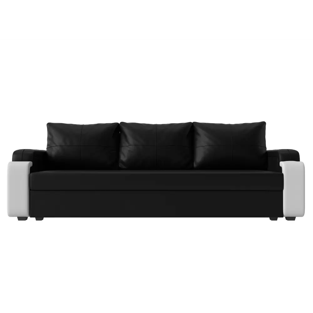 Фото 6 Диван Лига Диванов Николь Лайт 114045 225x99x100 см искусственная кожа цвет черный