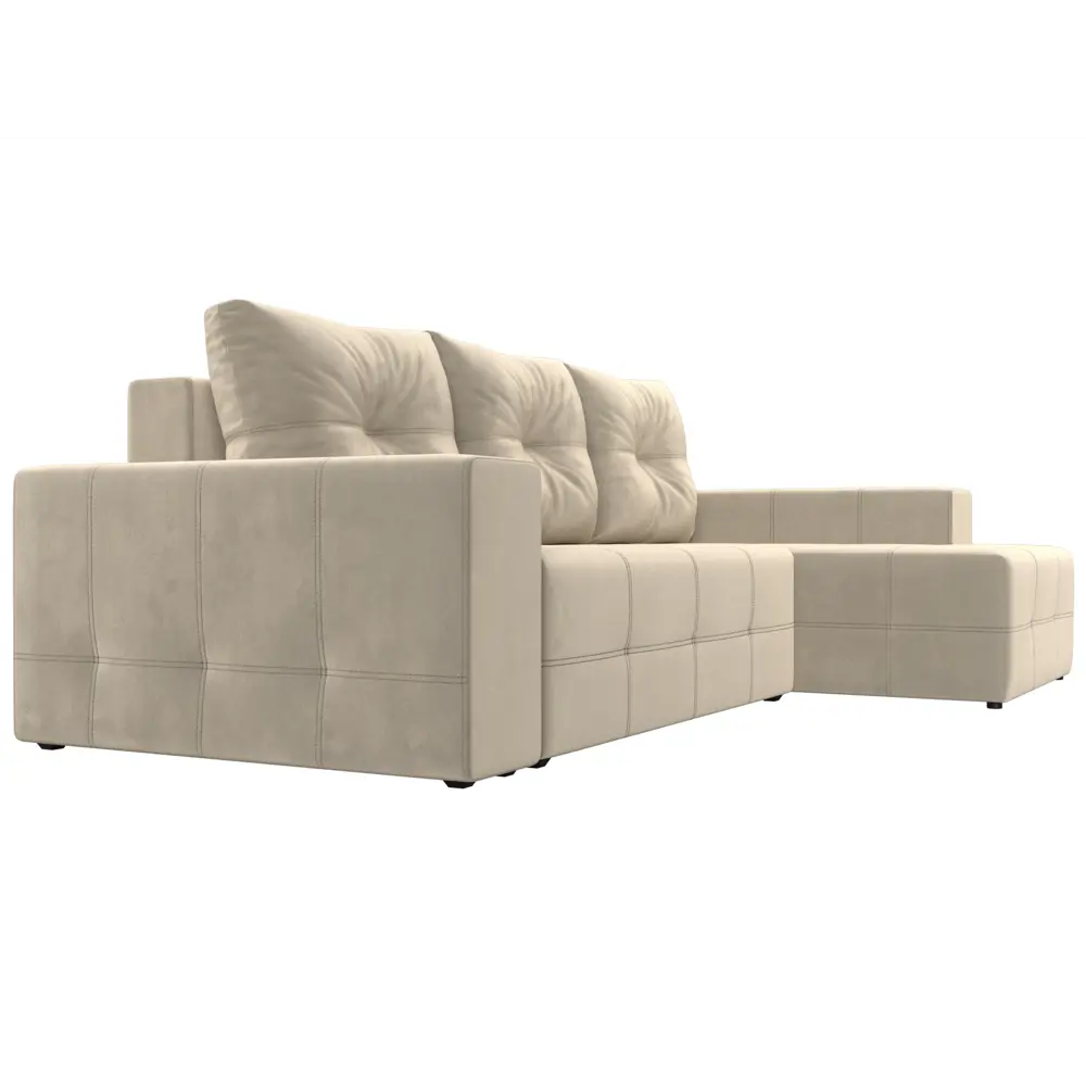 Фото 4 Диван Лига Диванов Перри 119762 258x93x169 см вельвет цвет бежевый