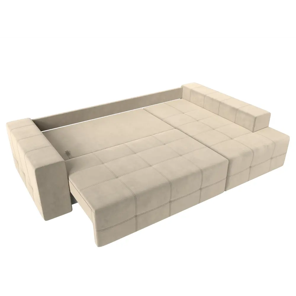 Фото 7 Диван Лига Диванов Перри 119762 258x93x169 см вельвет цвет бежевый