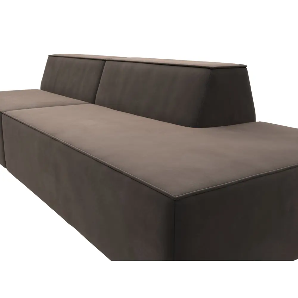 Фото 4 Диван Лига Диванов Монс 119454 280x70x110 см велюр цвет коричневый Фото 4 Диван Лига Диванов Монс 119454 280x70x110 см велюр цвет коричневый