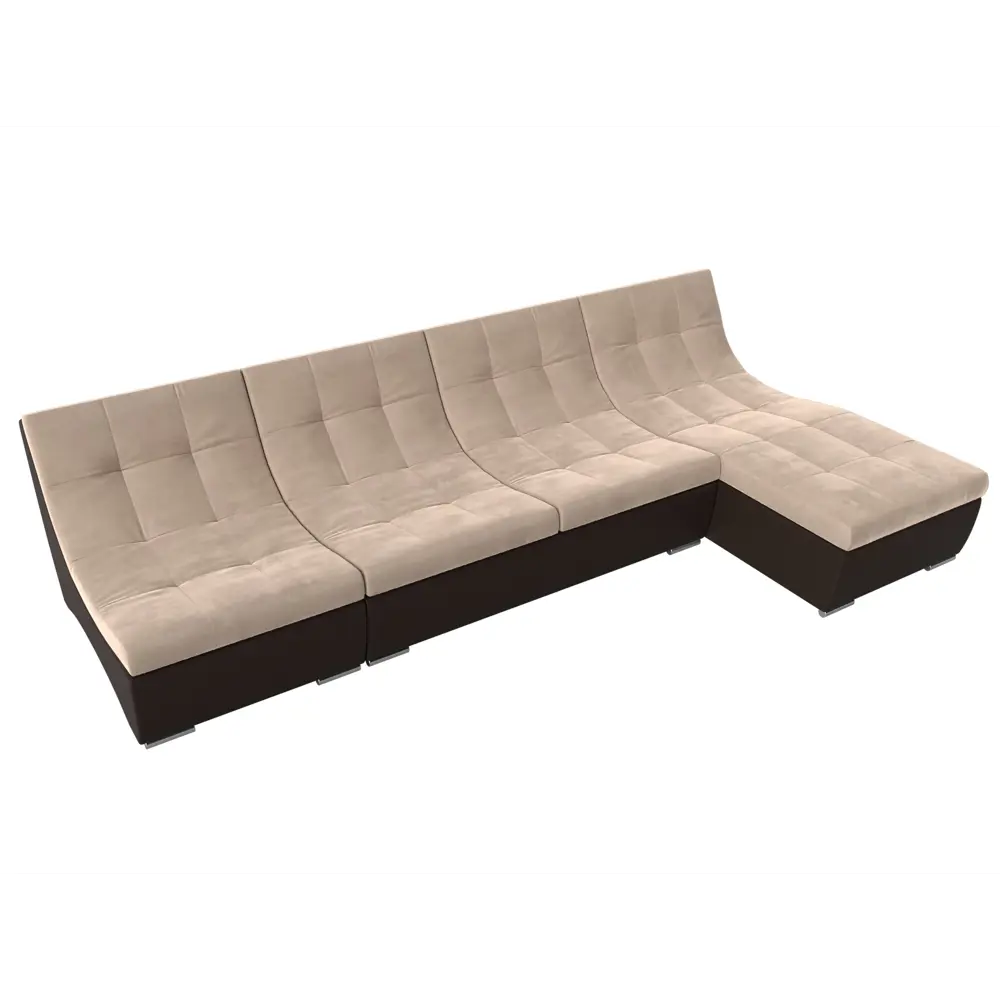 Фото 4 Диван Лига Диванов Монреаль 111497 306x84x171 см велюр цвет бежевый Фото 4 Диван Лига Диванов Монреаль 111497 306x84x171 см велюр цвет бежевый