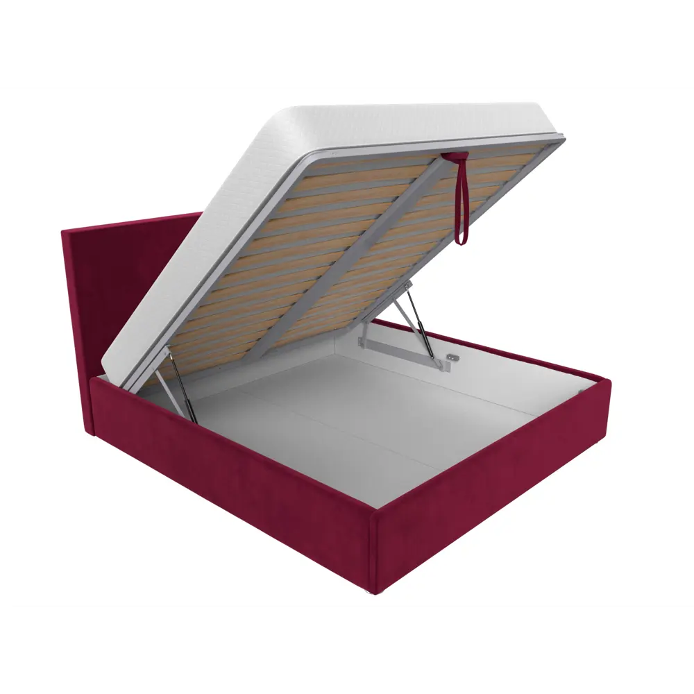 Фото 6 Кровать Кариба 160 Лига диванов 113969 175x110x211 см микровельвет цвет бордовый Фото 6 Кровать Кариба 160 Лига диванов 113969 175x110x211 см микровельвет цвет бордовый