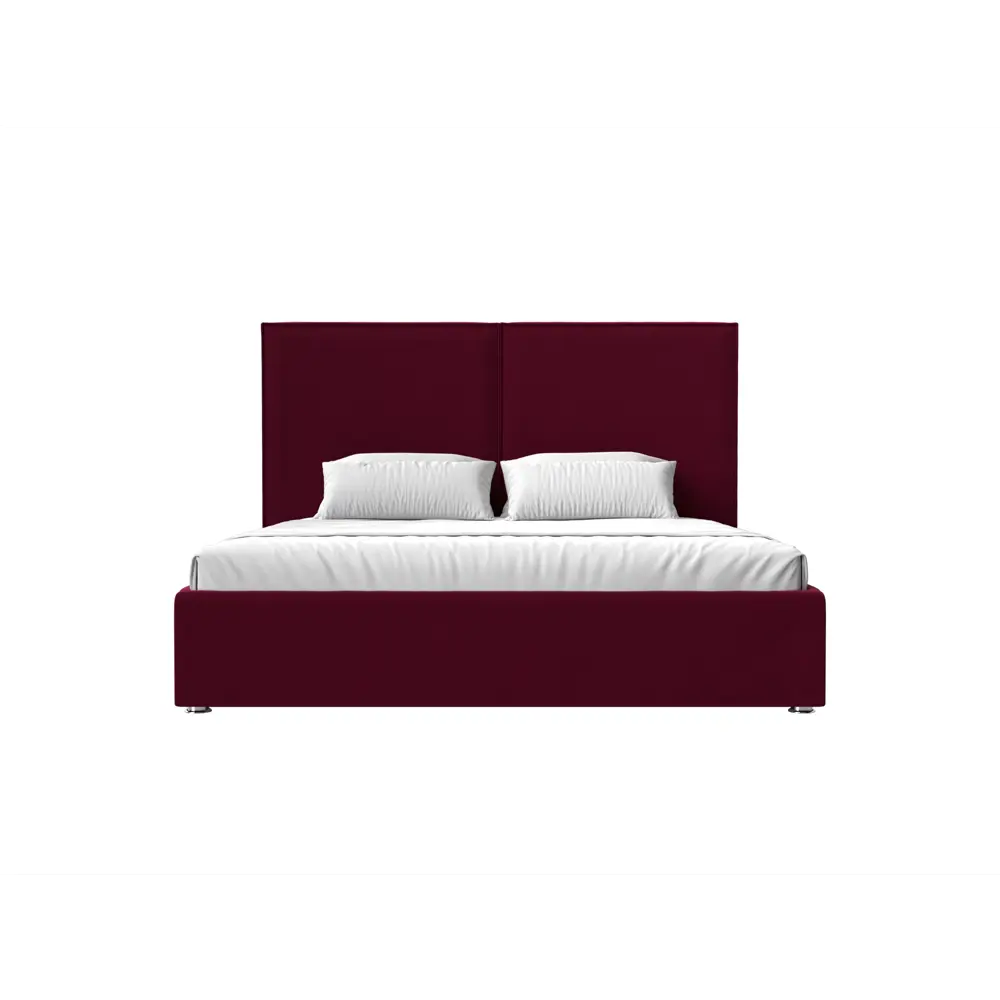 Фото 3 Кровать Лига Диванов Аура 113026 175x130x213 см вельвет цвет бордовый