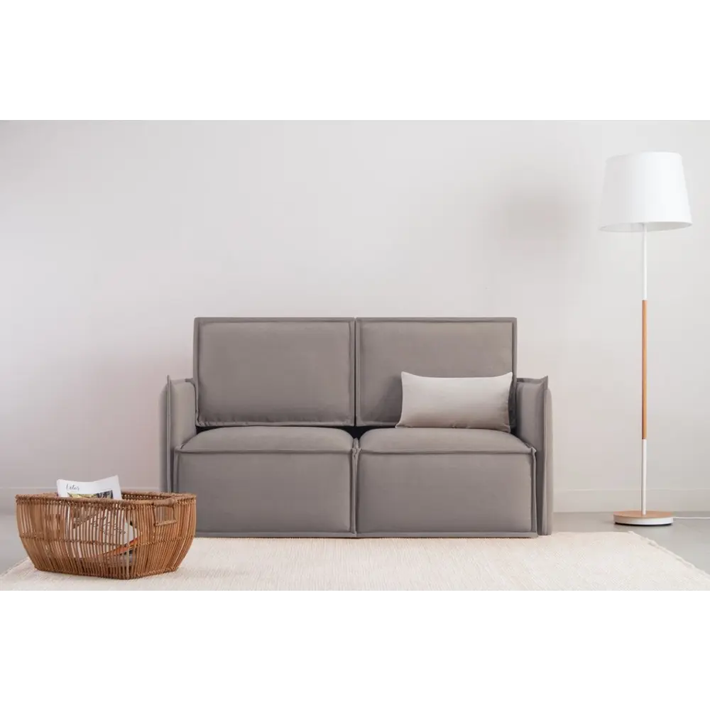 Фото 4 Диван Divan.ru Ольен Мини 158x87x108 см вельвет цвет бежевый Фото 4 Диван Divan.ru Ольен Мини 158x87x108 см вельвет цвет бежевый
