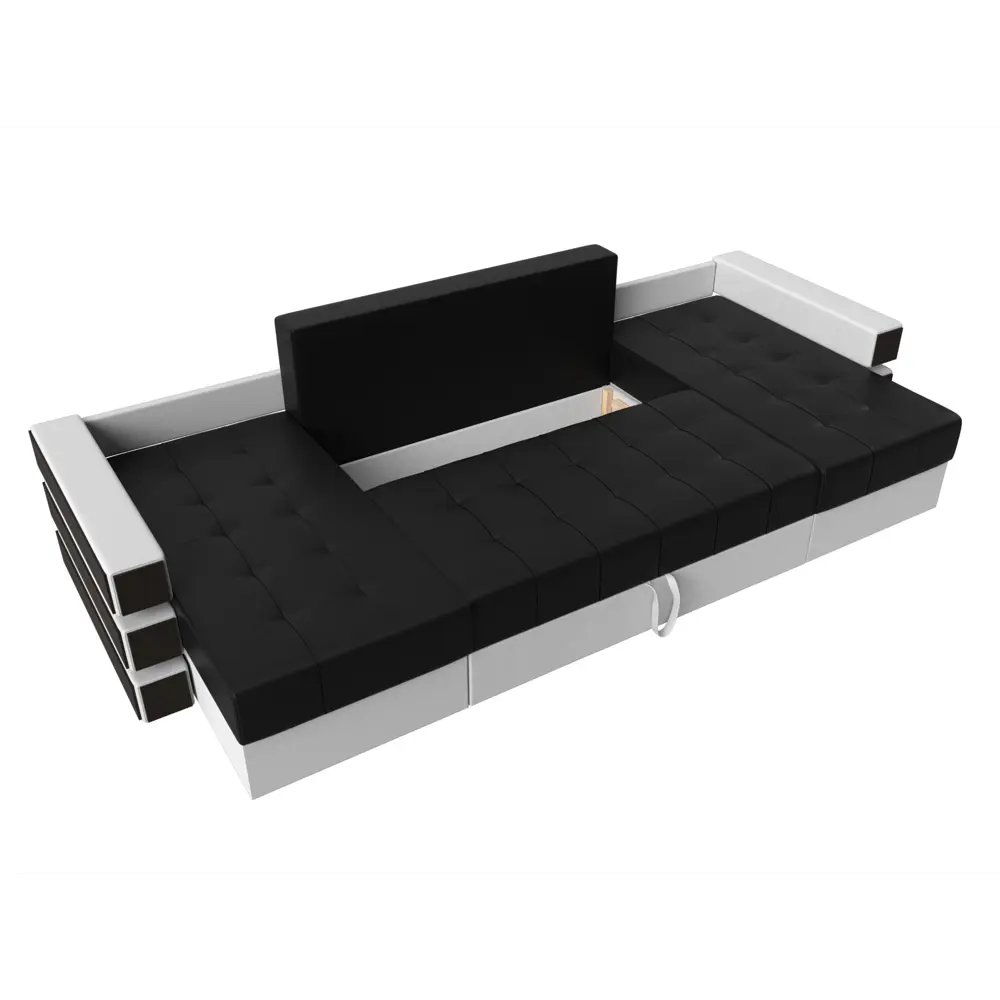 Фото 6 Диван Лига Диванов Венеция 100059 300x85x150 см искусственная кожа цвет черный/белый Фото 6 Диван Лига Диванов Венеция 100059 300x85x150 см искусственная кожа цвет черный/белый