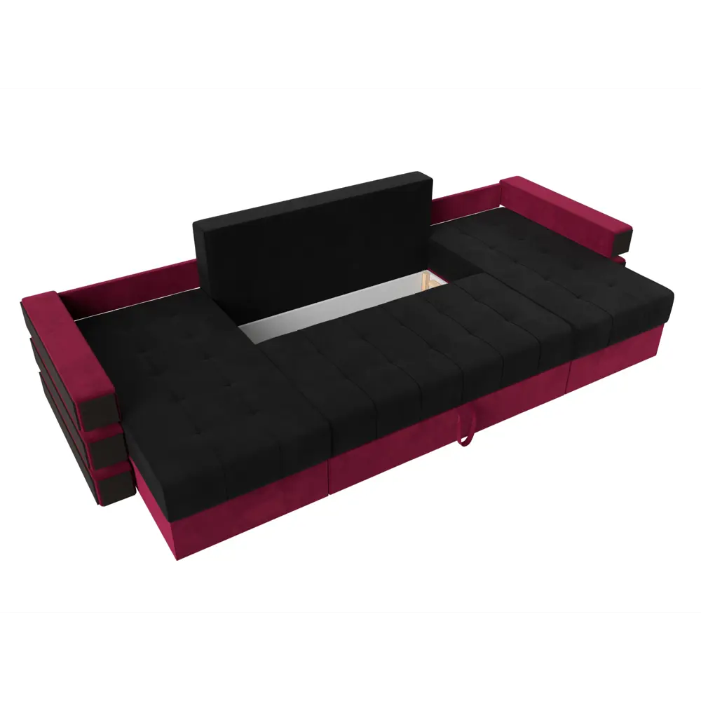 Фото 7 Диван Лига Диванов Венеция 120436 300x85x150 см вельвет цвет черный/бордовый Фото 7 Диван Лига Диванов Венеция 120436 300x85x150 см вельвет цвет черный/бордовый