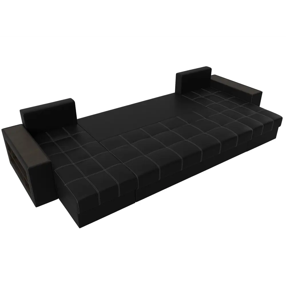 Фото 7 Диван П-образный Дубай полки слева Лига диванов 31521 352x90x163 см экокожа цвет черный Фото 7 Диван П-образный Дубай полки слева Лига диванов 31521 352x90x163 см экокожа цвет черный