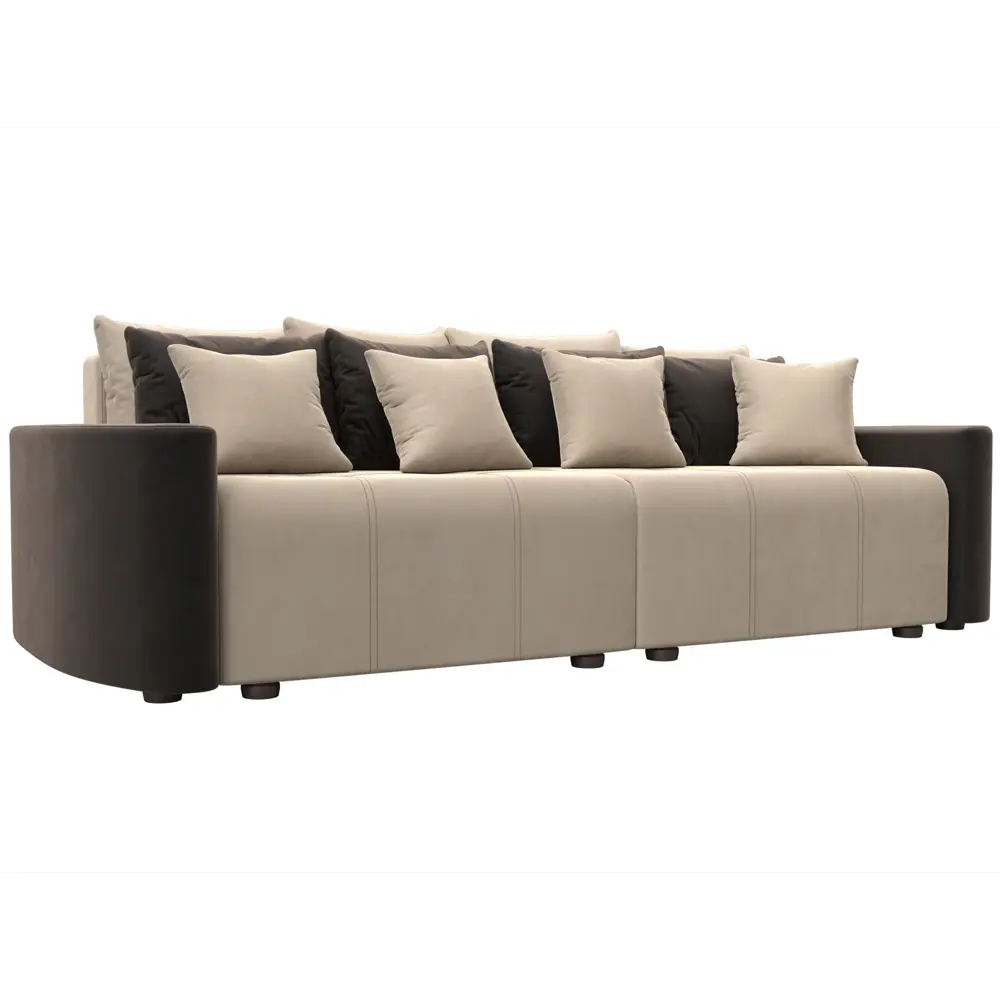 Фото Диван Лига Диванов Бристоль 107169 295x79x148 см велюр цвет бежевый Фото Диван Лига Диванов Бристоль 107169 295x79x148 см велюр цвет бежевый