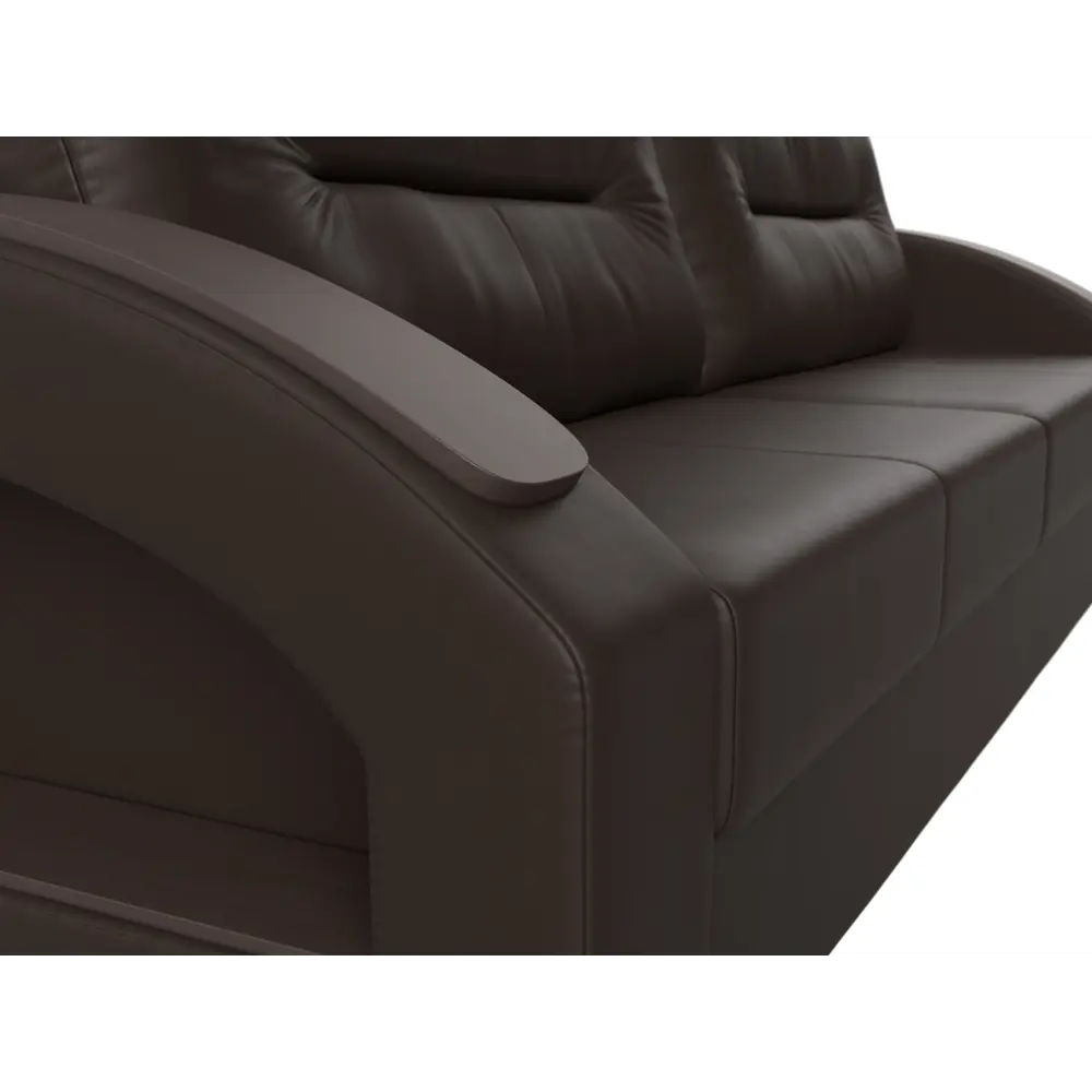 Фото 4 Диван Лига Диванов Канзас 100972 229x92x102 см искусственная кожа цвет коричневый Фото 4 Диван Лига Диванов Канзас 100972 229x92x102 см искусственная кожа цвет коричневый