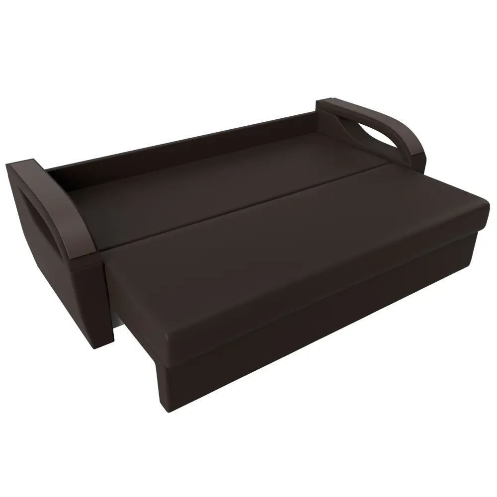 Фото 7 Диван Лига Диванов Форсайт 100769 226x92x96 см искусственная кожа цвет коричневый