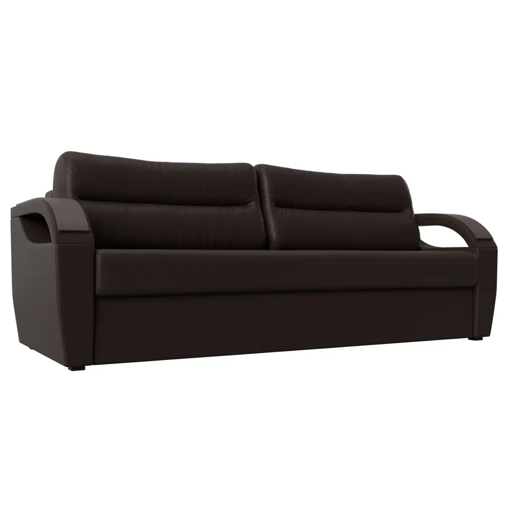 Фото Диван Лига Диванов Форсайт 100769 226x92x96 см искусственная кожа цвет коричневый