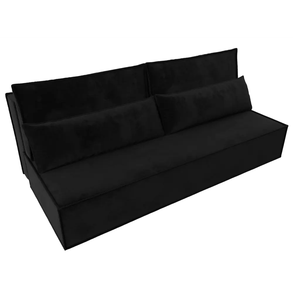 Фото 2 Диван Лига Диванов Фабио 114423 201x90x89 см велюр цвет черный