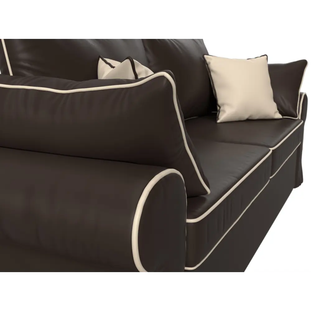 Фото 4 Диван Лига Диванов Элис 110323 251x83x101 см искусственная кожа цвет коричневый Фото 4 Диван Лига Диванов Элис 110323 251x83x101 см искусственная кожа цвет коричневый