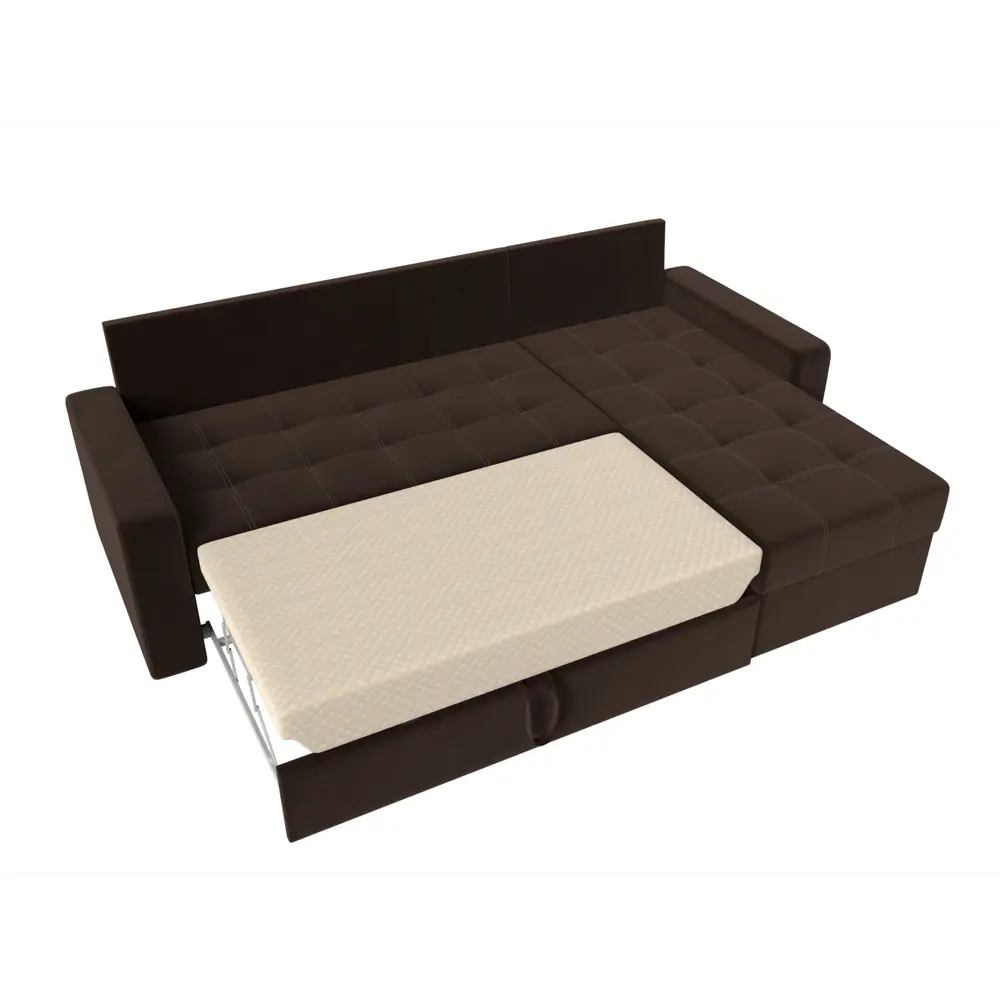 Фото 7 Диван Лига Диванов Ливерпуль 29096 232x73x153 см вельвет цвет коричневый Фото 7 Диван Лига Диванов Ливерпуль 29096 232x73x153 см вельвет цвет коричневый