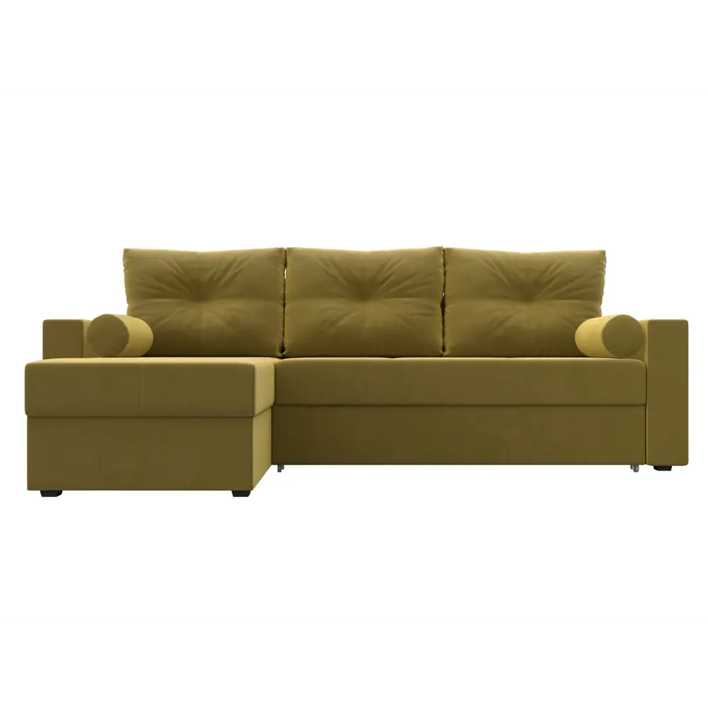 Фото 2 Диван Лига Диванов Верона 108989L 231x90x155 см вельвет цвет желтый Фото 2 Диван Лига Диванов Верона 108989L 231x90x155 см вельвет цвет желтый