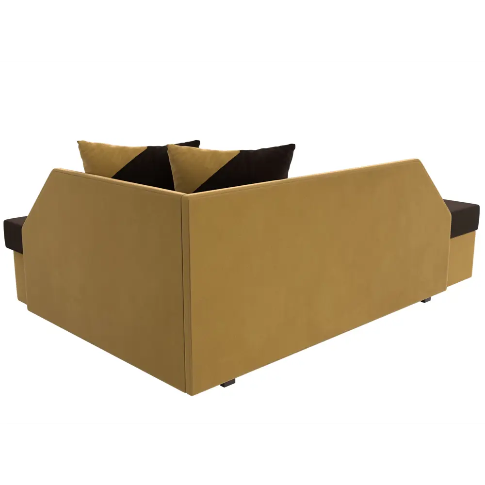 Фото 5 Диван Лига Диванов Андора 119728 205x75x153 см вельвет цвет коричневый/желтый Фото 5 Диван Лига Диванов Андора 119728 205x75x153 см вельвет цвет коричневый/желтый
