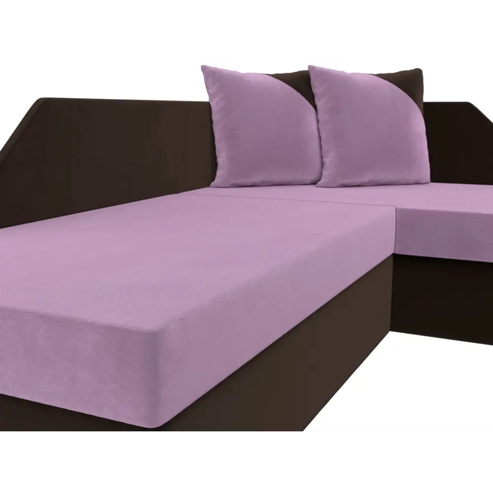 Фото 3 Диван Лига Диванов Андора 119731 205x75x153 см вельвет цвет коричневый/фиолетовый Фото 3 Диван Лига Диванов Андора 119731 205x75x153 см вельвет цвет коричневый/фиолетовый