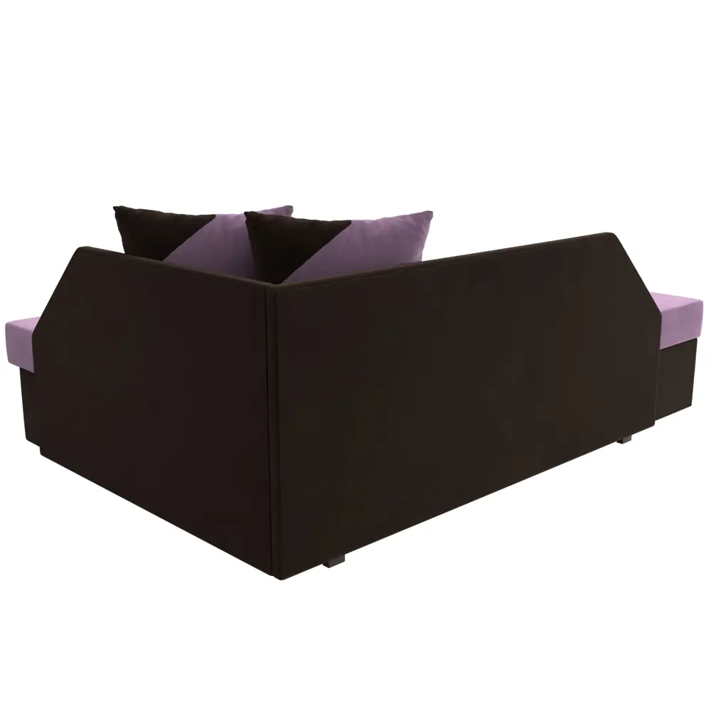 Фото 5 Диван Лига Диванов Андора 119731 205x75x153 см вельвет цвет коричневый/фиолетовый Фото 5 Диван Лига Диванов Андора 119731 205x75x153 см вельвет цвет коричневый/фиолетовый
