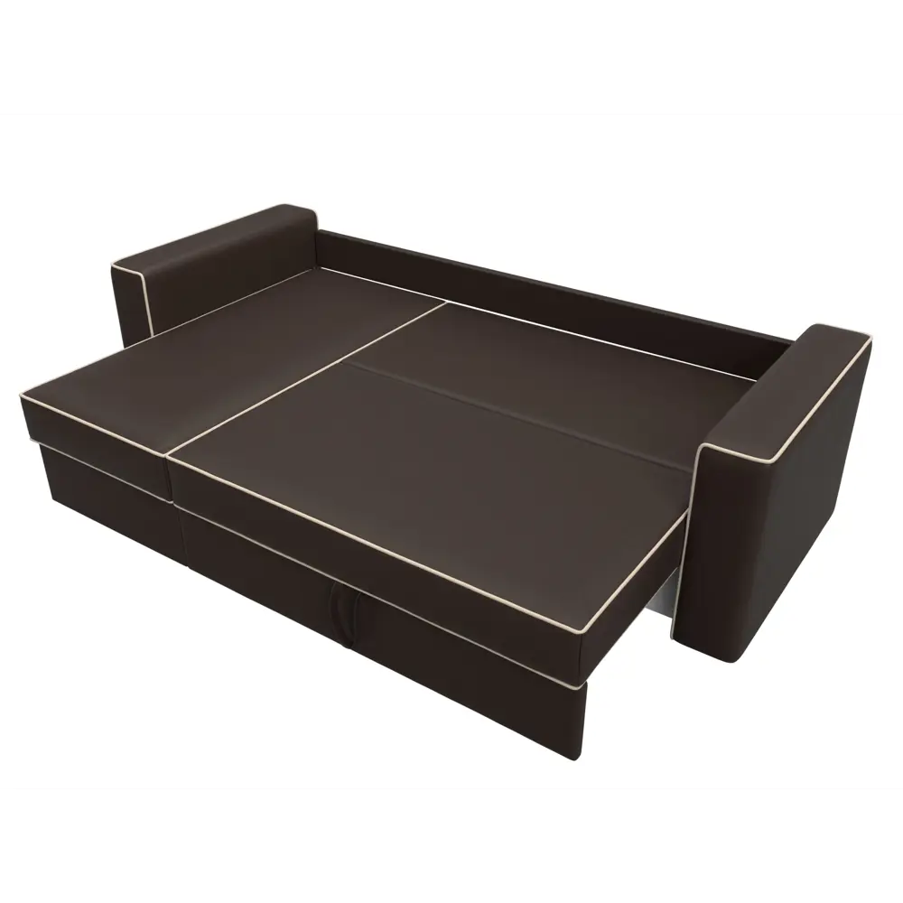 Фото 7 Диван Лига Диванов Принстон 29375L 244x85x150 см искусственная кожа цвет коричневый