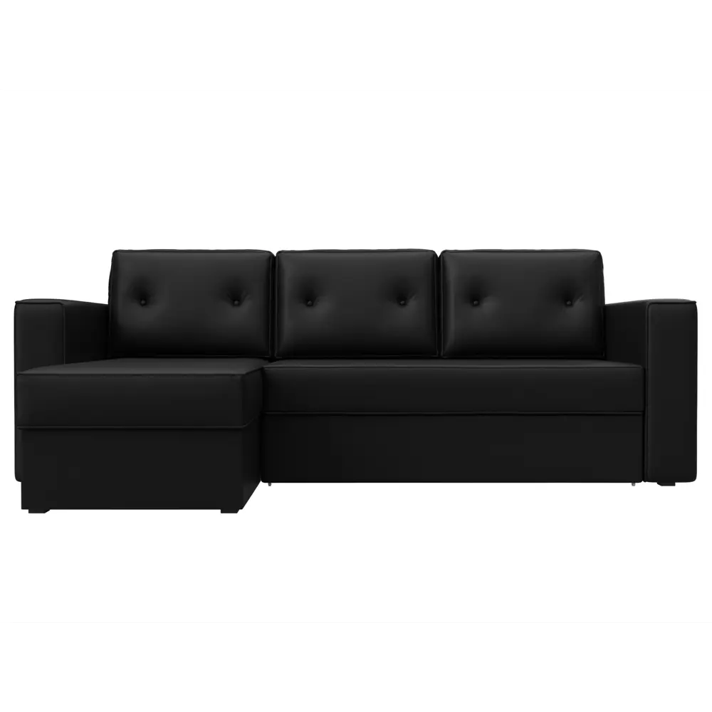 Фото 2 Диван Лига Диванов Принстон 121812L 244x85x150 см искусственная кожа цвет черный