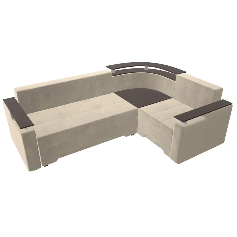 Фото 9 Диван Лига Диванов Комфорт 102602 254x80x178 см вельвет цвет бежевый Фото 9 Диван Лига Диванов Комфорт 102602 254x80x178 см вельвет цвет бежевый