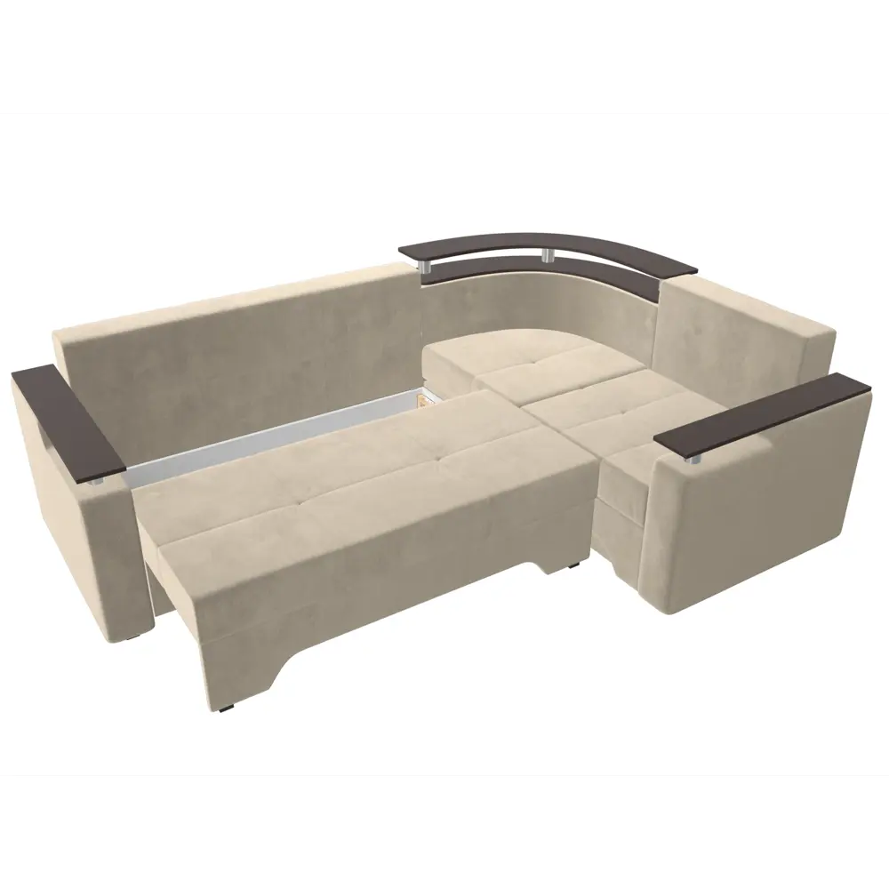 Фото 7 Диван Лига Диванов Комфорт 102602 254x80x178 см вельвет цвет бежевый Фото 7 Диван Лига Диванов Комфорт 102602 254x80x178 см вельвет цвет бежевый