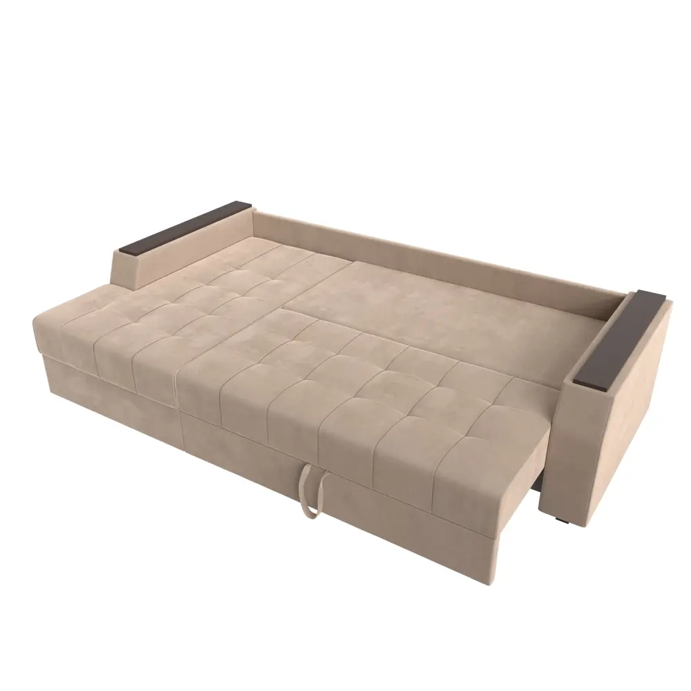 Фото 7 Диван угловой Эмир БС левый угол Лига диванов 110439L 247x92x150 см велюр цвет бежевый