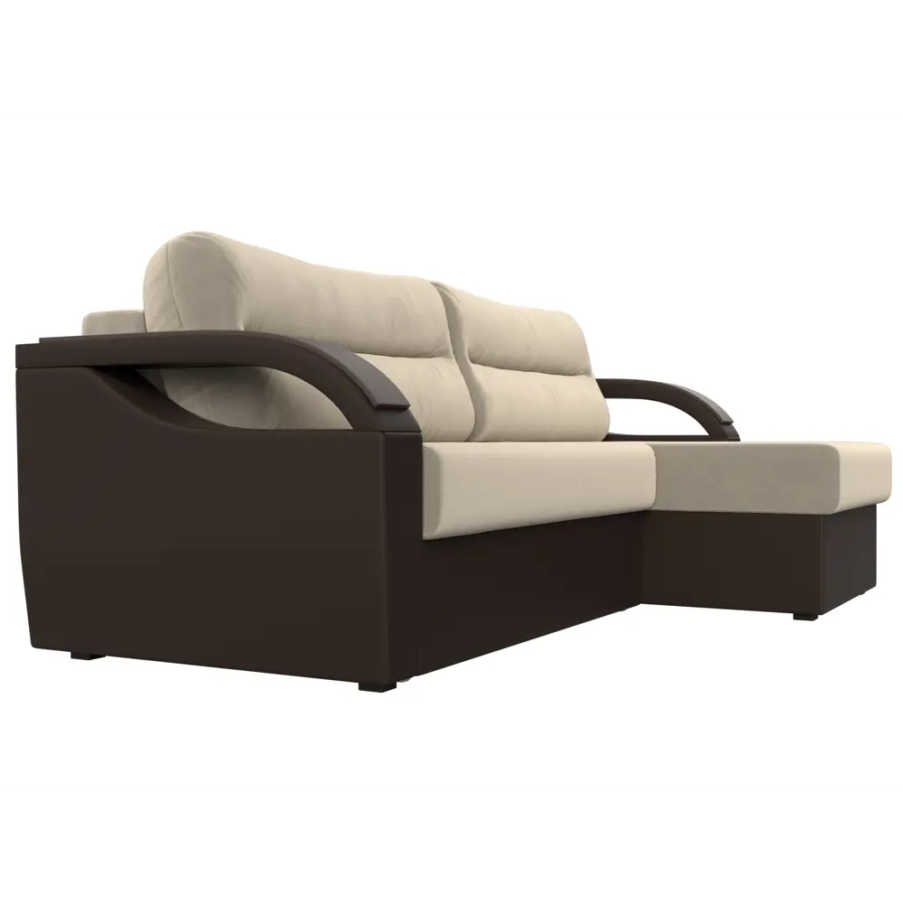 Фото 3 Диван Лига Диванов Форсайт 111593 226x92x151 см вельвет цвет бежевый