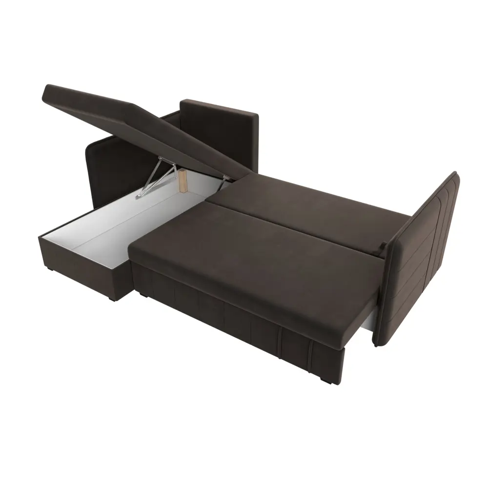 Фото 8 Диван угловой Слим левый угол Лига диванов 119966L 208x85x140 см велюр цвет коричневый Фото 8 Диван угловой Слим левый угол Лига диванов 119966L 208x85x140 см велюр цвет коричневый