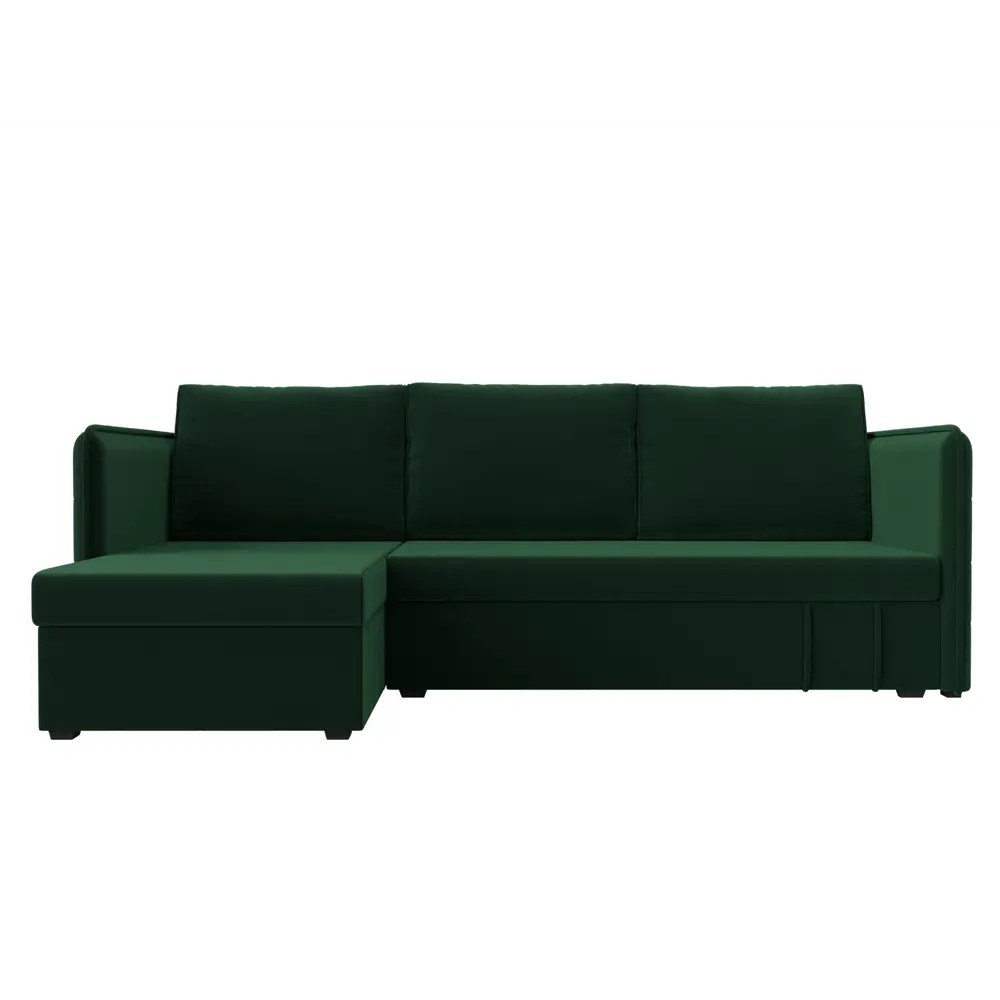 Фото 2 Диван угловой Слим левый угол Лига диванов 119968L 208x85x140 см велюр цвет зеленый Фото 2 Диван угловой Слим левый угол Лига диванов 119968L 208x85x140 см велюр цвет зеленый