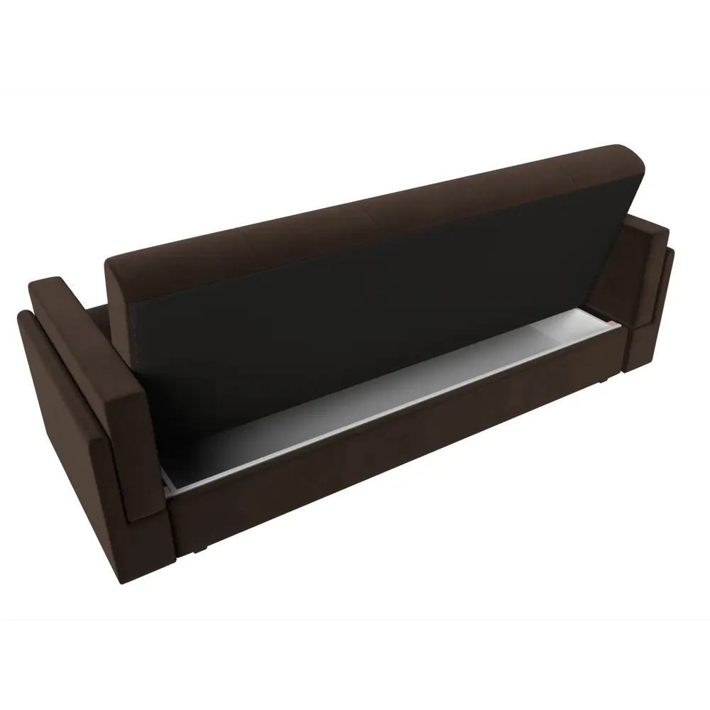 Фото 7 Диван-книжка Лига диванов Лига-015 117968 216x90x83 см вельвет цвет коричневый Фото 7 Диван-книжка Лига диванов Лига-015 117968 216x90x83 см вельвет цвет коричневый