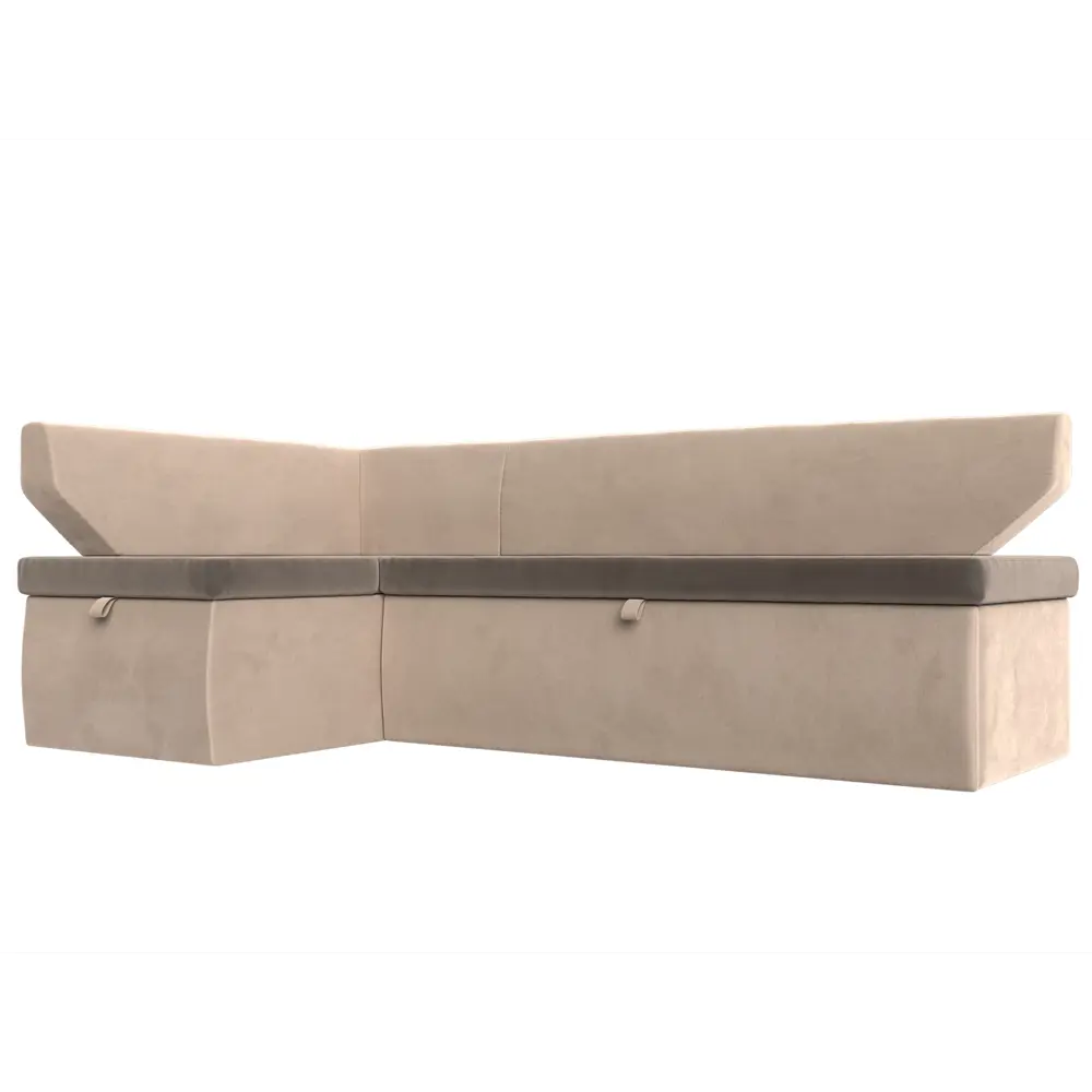 Фото Диван кухонный Лига Диванов Омура 113200L 188x79x110 см велюр цвет коричневый