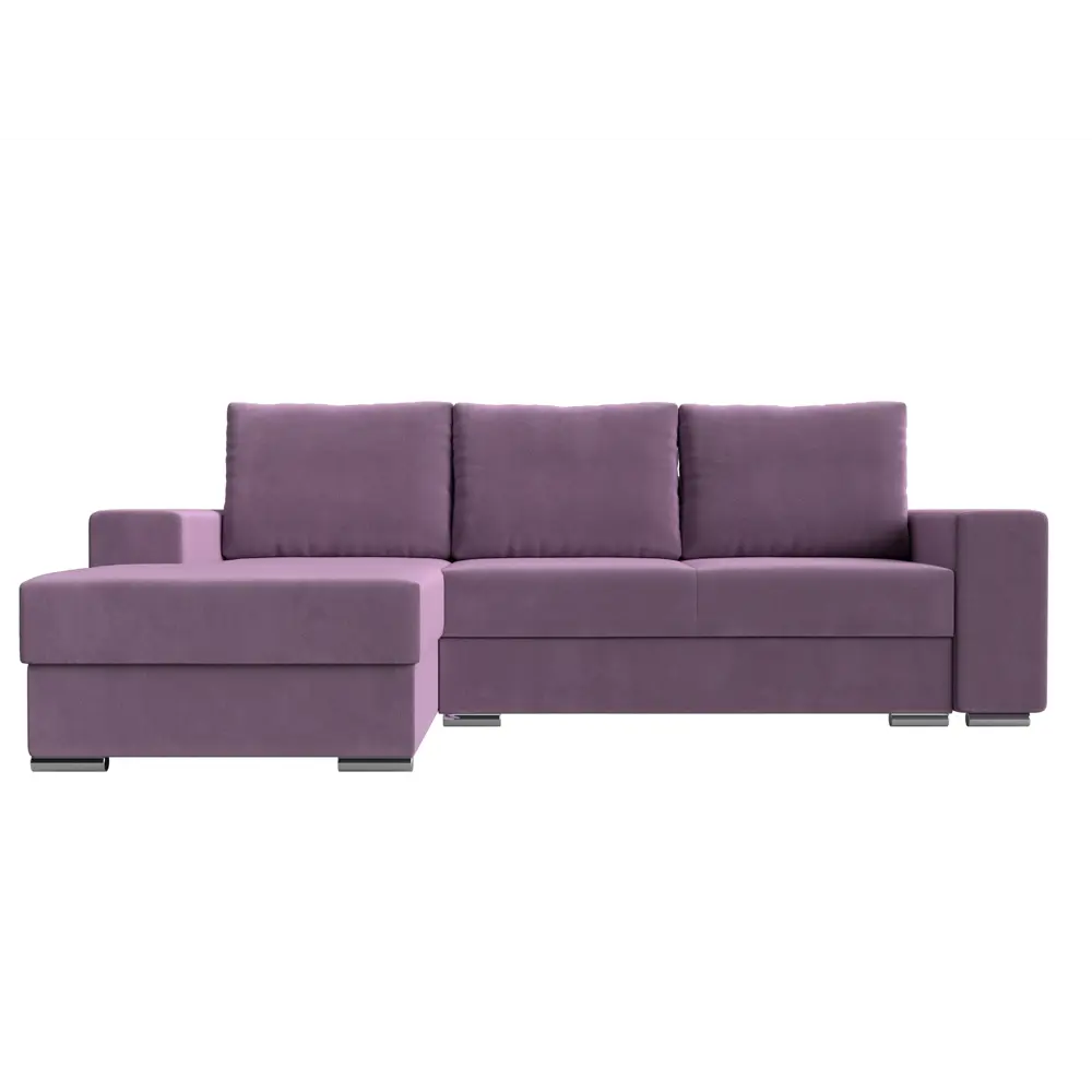 Фото 2 Диван Лига Диванов Дрезден 111800L 283x93x177 см вельвет цвет фиолетовый Фото 2 Диван Лига Диванов Дрезден 111800L 283x93x177 см вельвет цвет фиолетовый