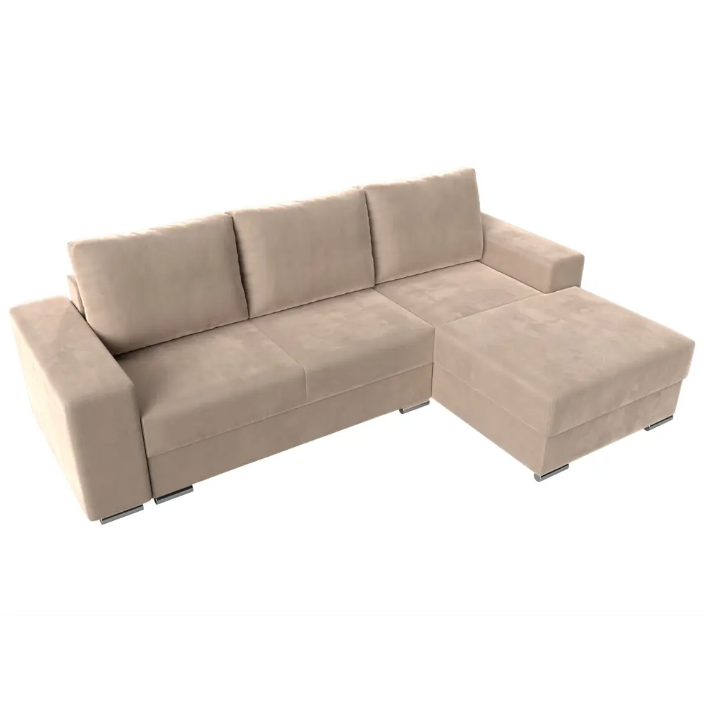 Фото 5 Диван Лига Диванов Дрезден 111786 283x93x177 см велюр цвет бежевый