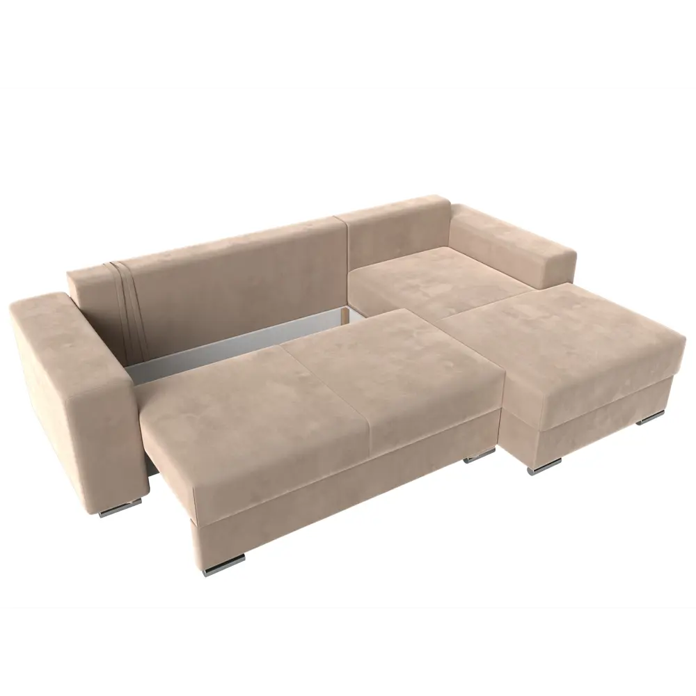 Фото 6 Диван Лига Диванов Дрезден 111786 283x93x177 см велюр цвет бежевый