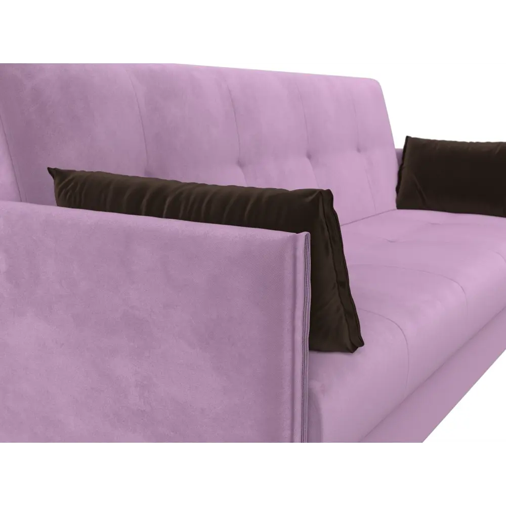 Фото 4 Диван Лига Диванов Лига-018 117865 192x90x83 см вельвет цвет фиолетовый