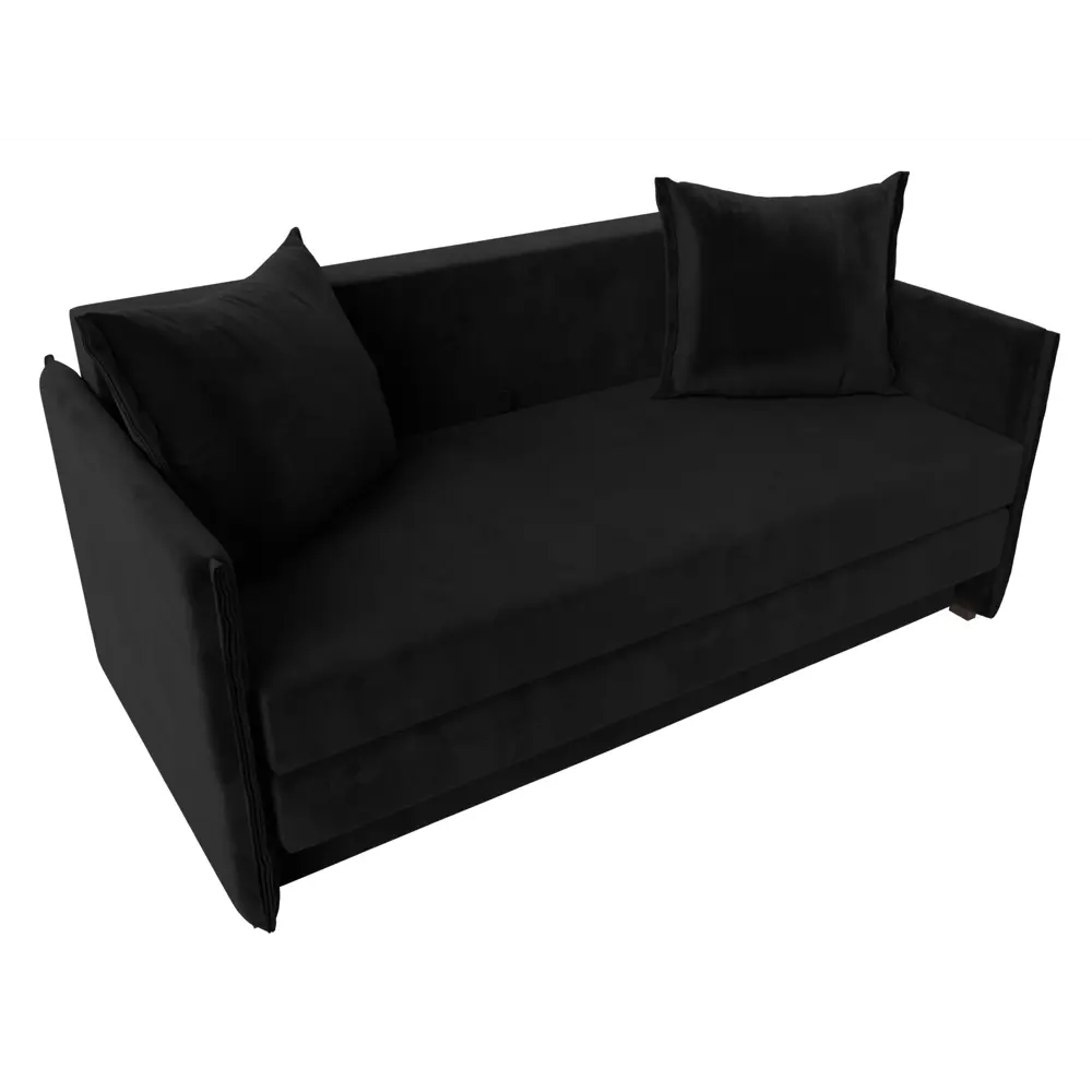 Фото 5 Диван Лига Диванов Лига-011 117451 152x78x90 см велюр цвет черный Фото 5 Диван Лига Диванов Лига-011 117451 152x78x90 см велюр цвет черный