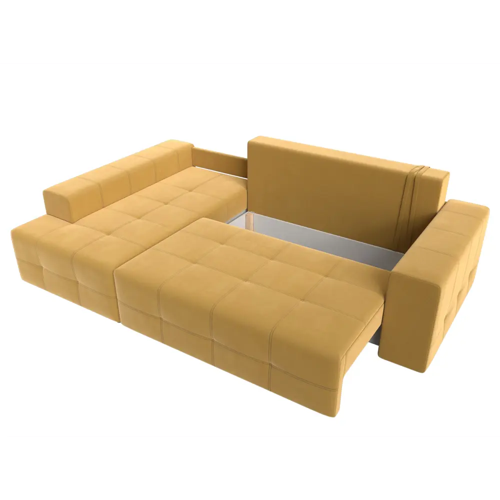 Фото 7 Диван Лига Диванов Перри 119769L 258x93x169 см вельвет цвет желтый Фото 7 Диван Лига Диванов Перри 119769L 258x93x169 см вельвет цвет желтый