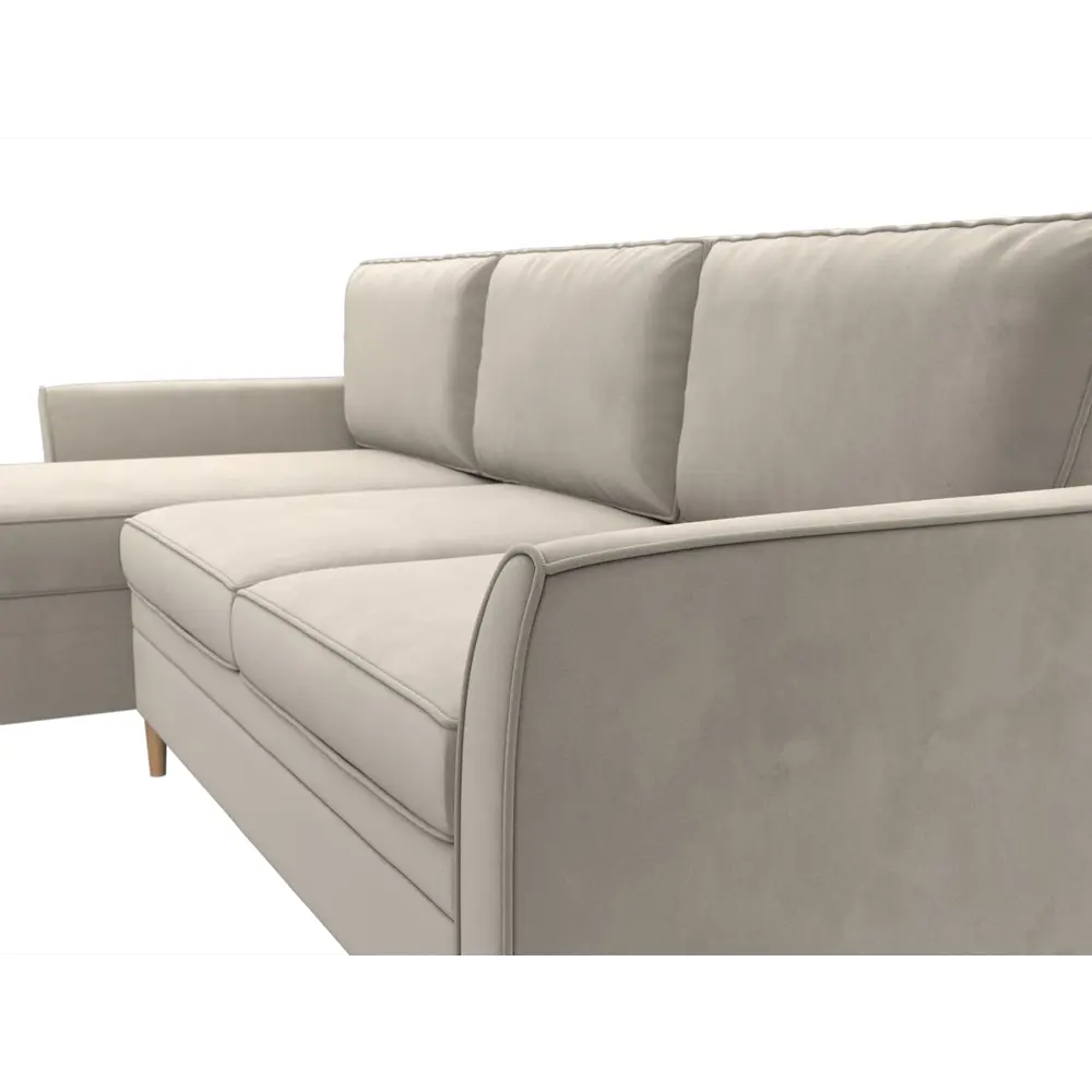 Фото 3 Диван Лига Диванов София 31593L 223x91x148 см вельвет цвет бежевый Фото 3 Диван Лига Диванов София 31593L 223x91x148 см вельвет цвет бежевый