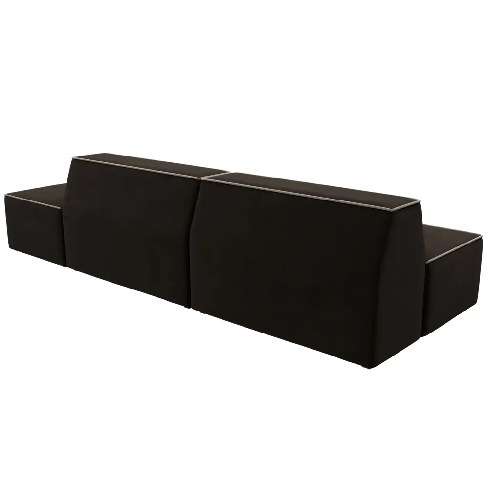 Фото 6 Диван Лига Диванов Монс 119478 280x70x110 см вельвет цвет коричневый Фото 6 Диван Лига Диванов Монс 119478 280x70x110 см вельвет цвет коричневый